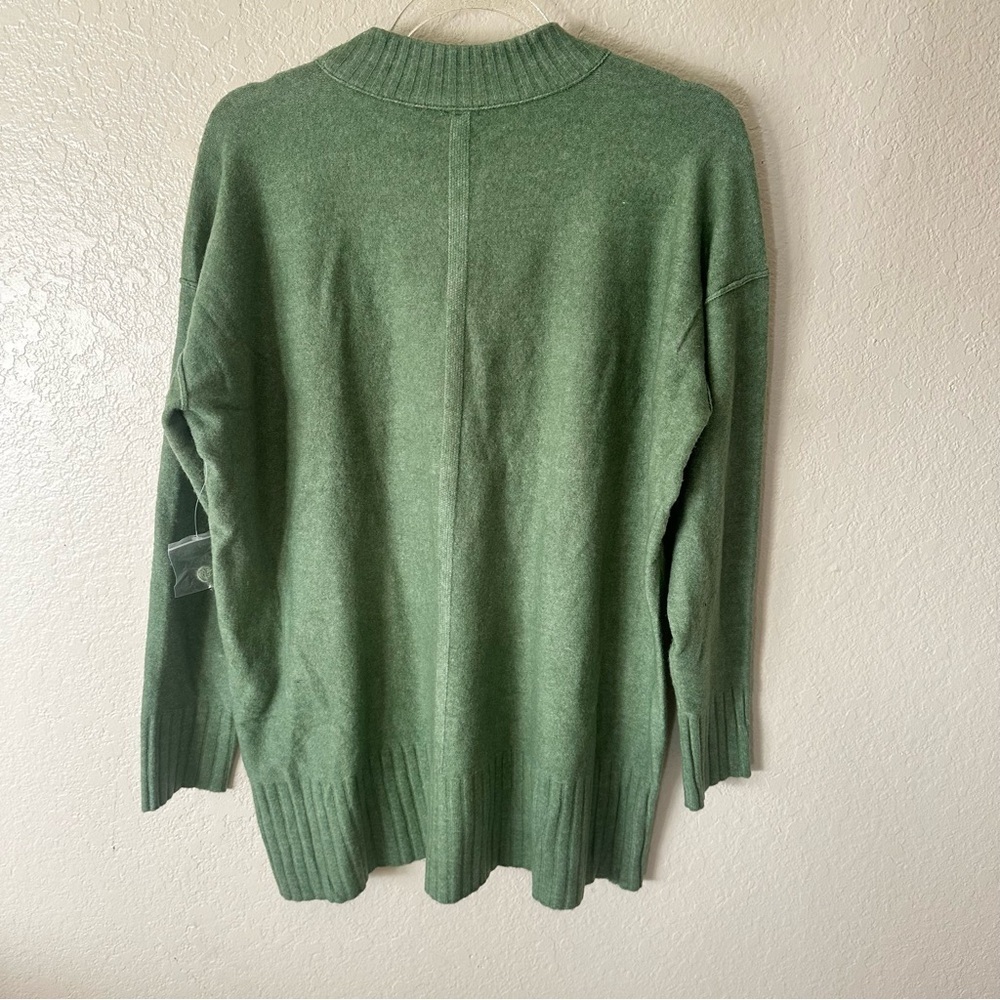 New Free People Phoebe High-Low Tunic Sweater green size XS - Picture 6 of 9